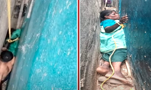 Chennai: Elderly woman wedged between two buildings rescued after three hours
