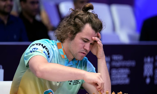 Chess grandmaster Magnus Carlsen is forced into a draw in a showdown against ‘the world