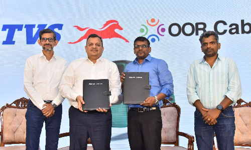 TVS Motor Company, OOR Cabs to deploy 500 electric 3-wheelers in Tamil Nadu