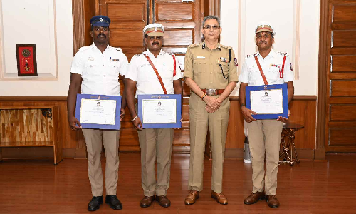 DGP commends Maraimalai Nagar Police for apprehending mentally unstable driver in high-speed chase