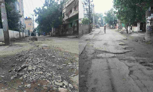 Potholes splinter Madipakkam, residents demand solution
