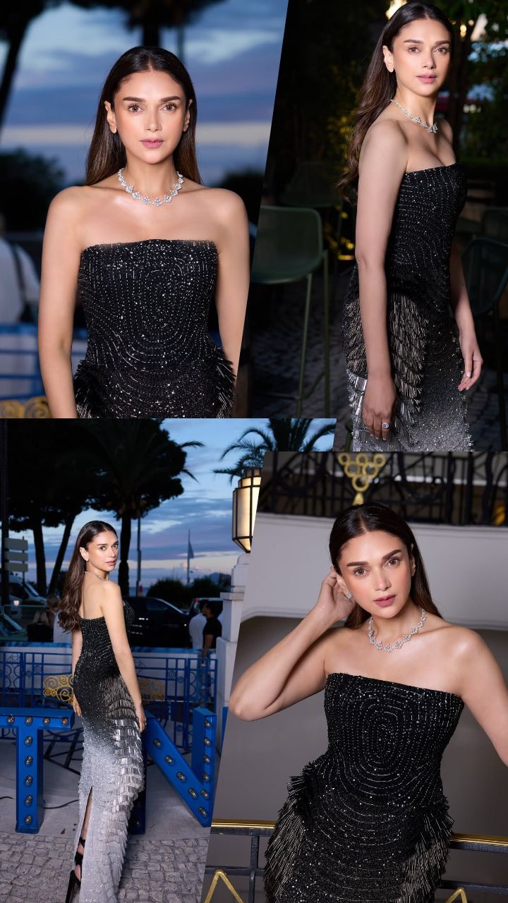 Aditi dazzles in Rahul Mishra’s shimmery couture Aditi dazzles in Rahul Mishra’s shimmery couture