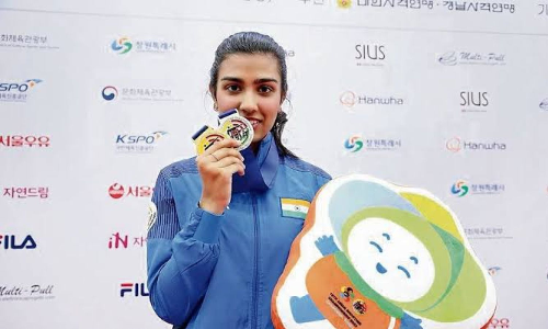 Raiza Dhillon clinches silver in womens skeet event at ISSF Junior World Cup 2025