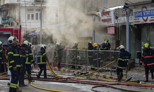 Fire breaks out at shop in central Mumbai; firefighter injured during operation to douse flames