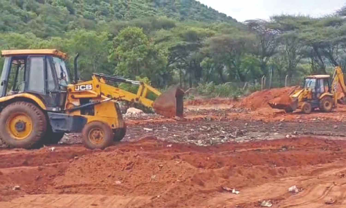 Soil topping of garbage on elephant corridor in Coimbatore alarms environmentalists
