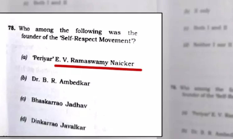 Use of caste title for Periyar, Hindi instructions in UPSC exam spark row