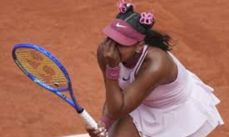 Naomi Osaka tears up after first-round French Open loss to Paula Badosa
