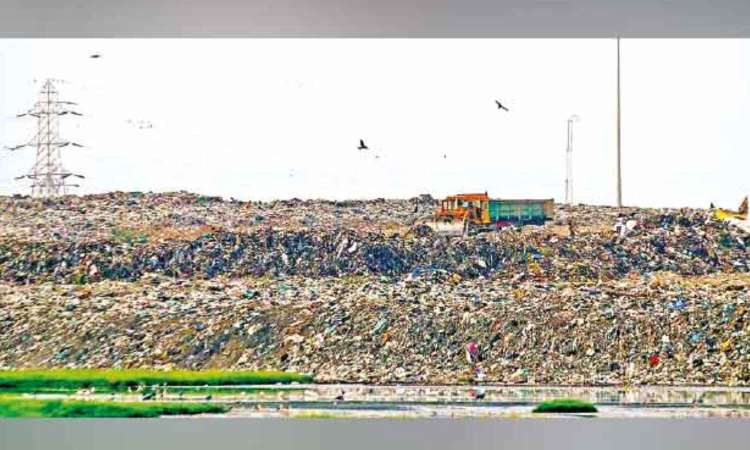 Over 72,000 MT of legacy waste to cleaned at Athipattu dumpyard Over 72,000 MT of legacy waste to cleaned at Athipattu dumpyard