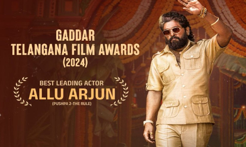 Allu Arjun thanks Pushpa 2 maker Sukumar for Best Actor win at Gaddar Telangana Film Awards