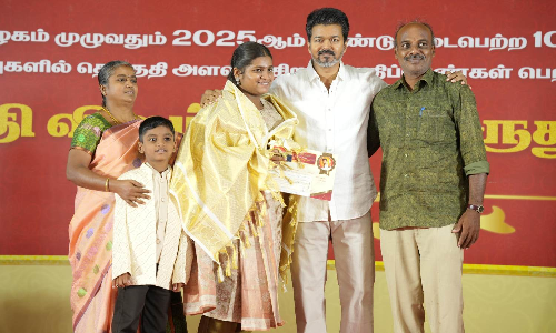 Vijay urges his supporters to perform their democratic duty by electing incorruptible leaders