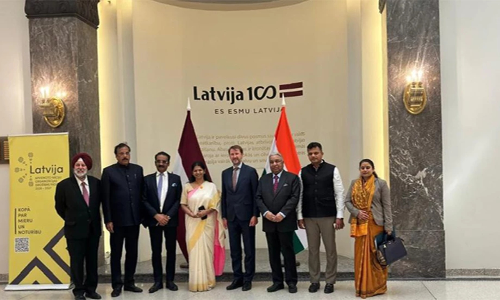 Latvia reiterates opposition to terrorism, notes Indias significance in Indo-Pacific region during delegations visit