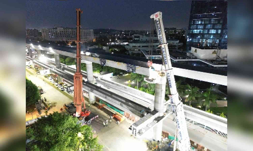 CMRL erects India’s first 33-metre U-girder in Phase 2 works