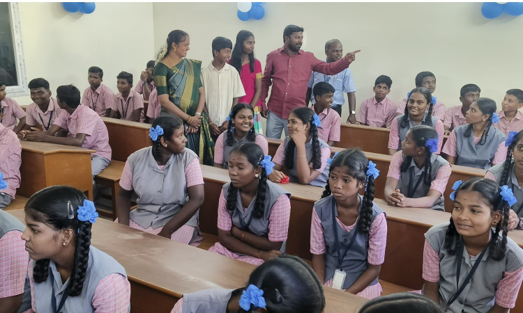 Former student sponsors 4 smart classrooms for Tiruvallur govt school at a cost of Rs 1.2 cr