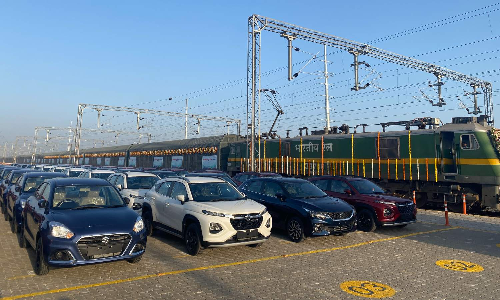 Maruti Suzuki dispatched over 5 lakh vehicles via Railways in FY 2024-25