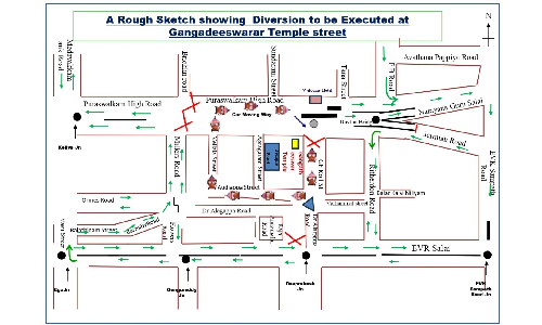 Chennai: Traffic diversion announced for Gangadeeswarar temple procession fest on June 6