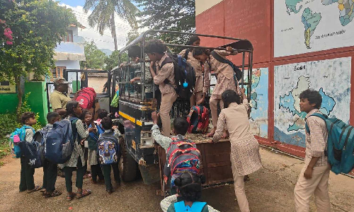 Students ferried in jeeps in remote Nilgiri village following tiger scare