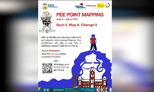 Backlash for Chennai Corporation’s social media campaign on Pee Point Mapping