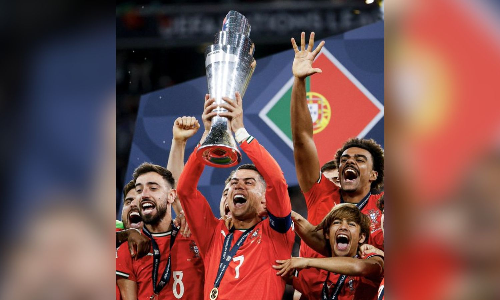 Cristiano Ronaldo sheds tears of joy after Portugals Nations League triumph