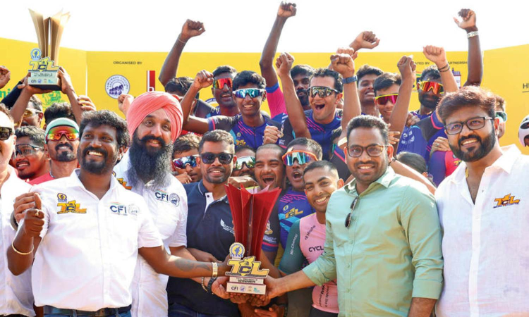 Chennai finishes third in TN Cycling League