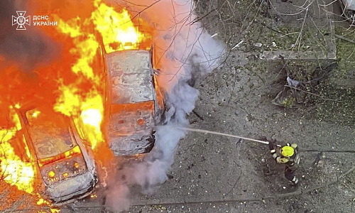 Russian drone, missile attacks kill 2, wound 13 in Ukraine