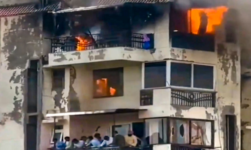 Man, 2 children killed in massive fire in multi-storey apartment Delhis Dwarka