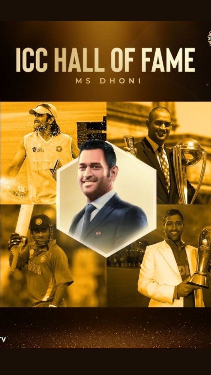 MS Dhoni inducted into the ICC Hall of Fame MS Dhoni inducted into the ICC Hall of Fame