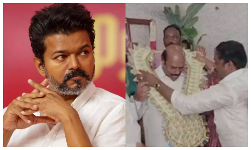 TVK executive sends apology letter to prez Vijay for inviting DMK Minister EV Velu TVK executive sends apology letter to prez Vijay for inviting DMK Minister EV Velu