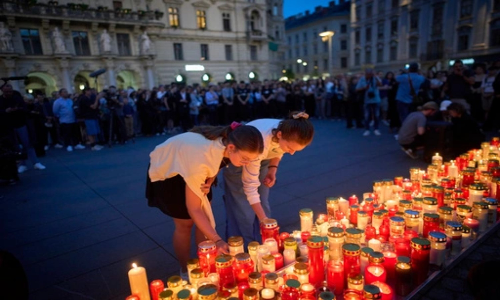 Austria falls silent for minute as questions remain about motive for deadly school shooting