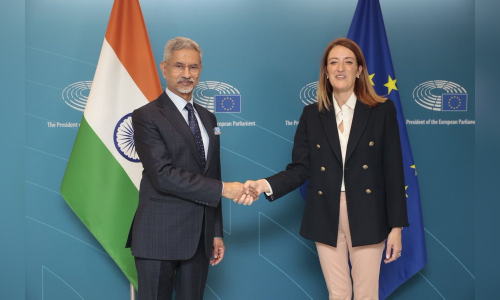 Jaishankar meets EU Parliament Prez, discusses ways to strengthen ties