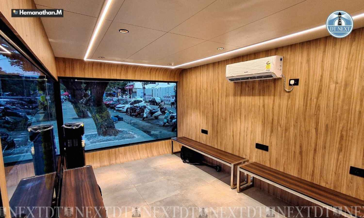 AC lounge with mobile charger, restroom opened for gig workers in Anna Nagar