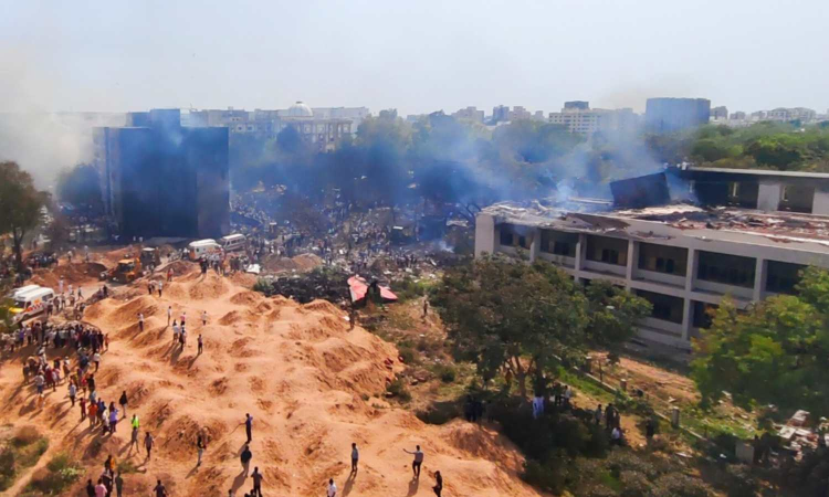 In Pictures: Aftermath of the Ahmedabad plane crash