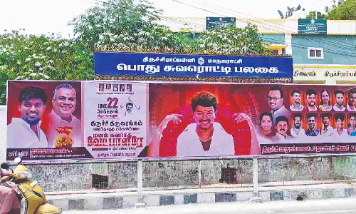 Posters seek Vijay’s contest from VVIP seat Srirangam