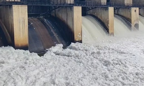 Toxic foam at Thenpennai river raises concern among farmers