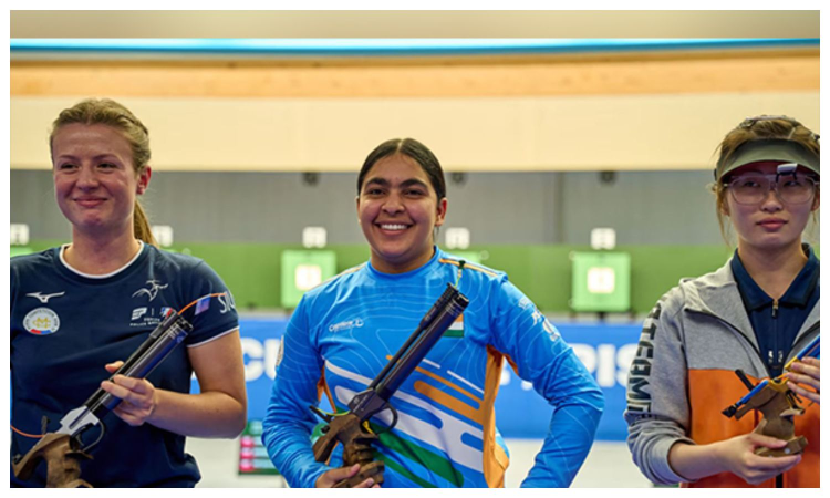 Suruchi Singh clinches gold in womens 10m air pistol at ISSF World Cup in Munich