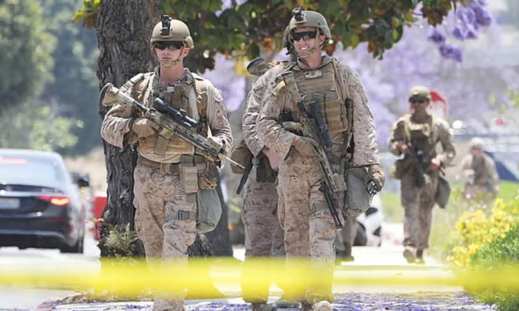 Marines take over some security in LA while cities across US prep for No Kings rallies