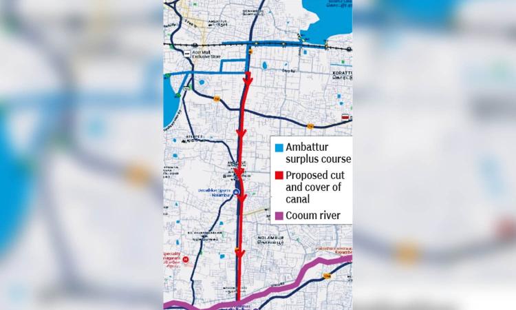 Canal over 5 km to divert surplus water from Ambattur lake
