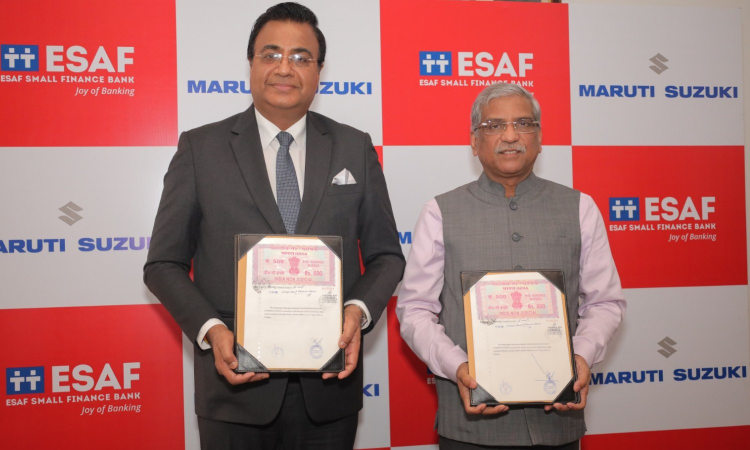 Maruti Suzuki, ESAF Small Finance Bank in retail financing pact