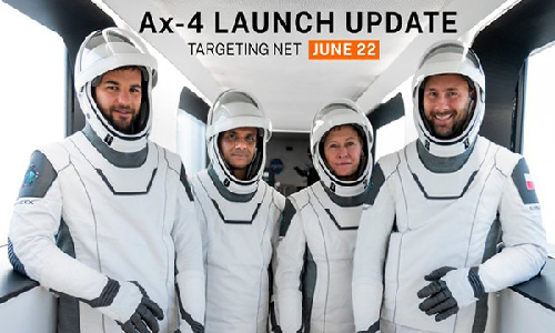 Axiom-4 Space sets 22 June as tentative launch date after assessing key parameters