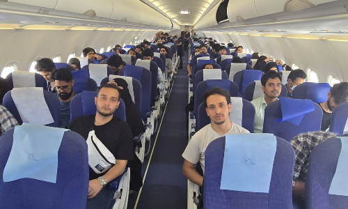 Flight carrying over 100 Indian students, evacuated to Armenia from war-torn Iran, lands in Delhi Flight carrying over 100 Indian students, evacuated to Armenia from war-torn Iran, lands in Delhi