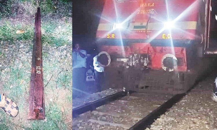 Derailment bid on Yercaud Express, close call 3 for High Court judges