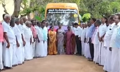 Tamil Nadu: Villagers crowdfund Rs 25 lakh to buy bus for govt school
