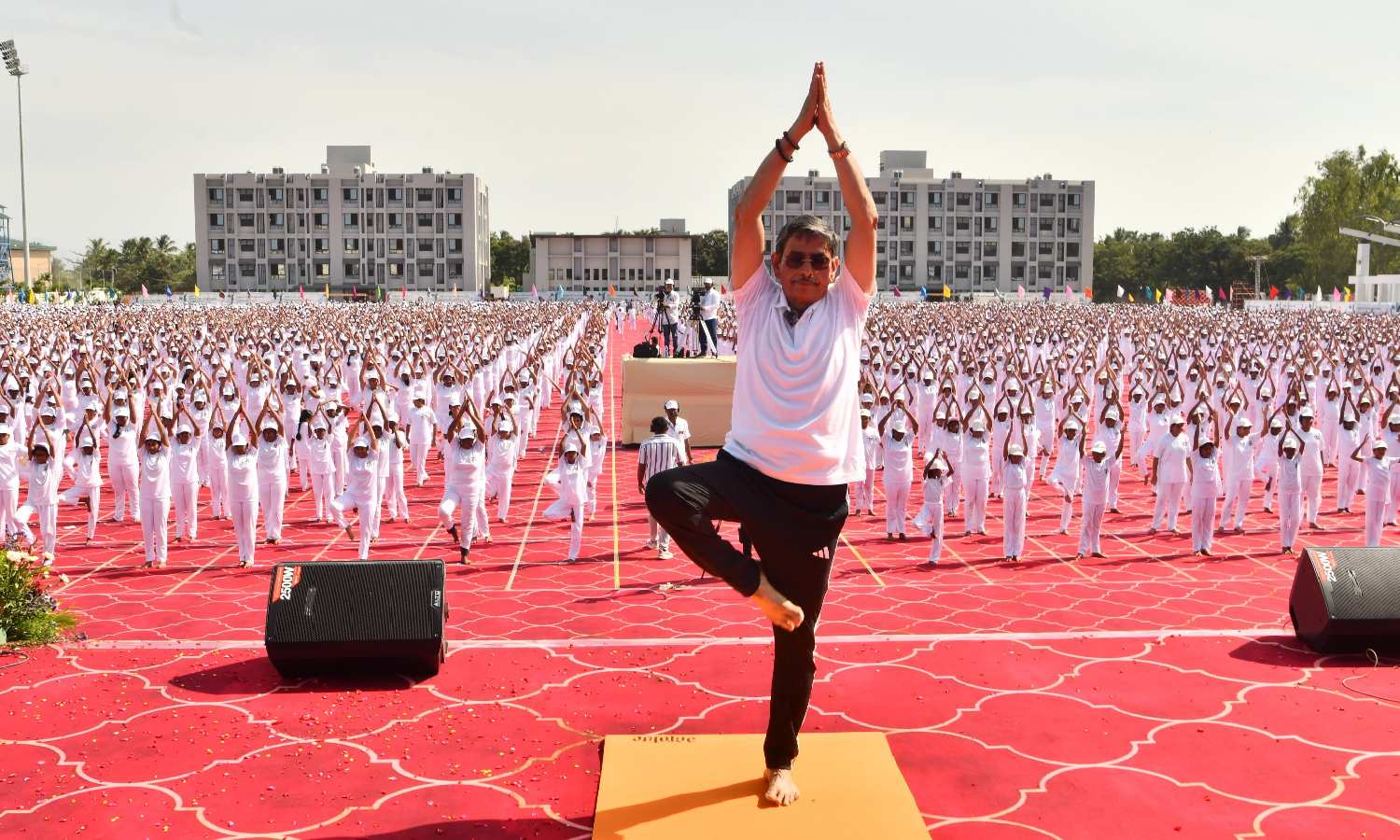 At 73, TN Governor Ravi wows crowd with 51 push-ups at Yoga Day event