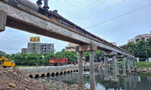 Chennai: Work begins on high-level bridge at Padi Kuppam near Rail Nagar