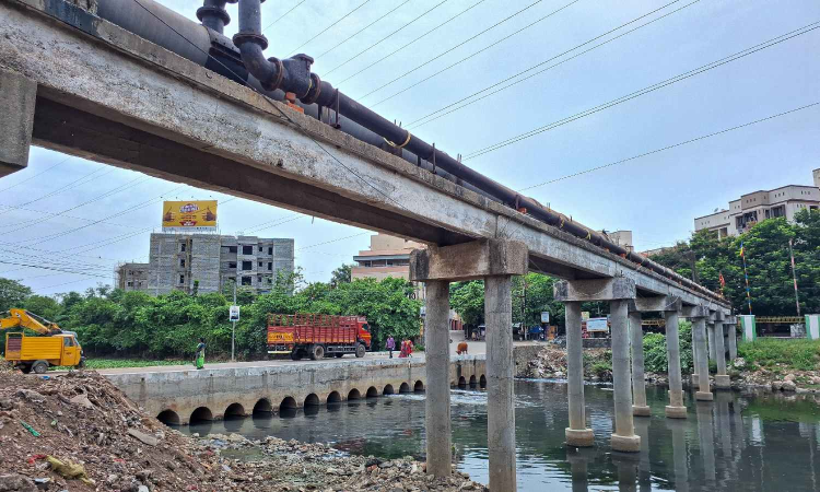 Chennai: Work begins on high-level bridge at Padi Kuppam near Rail Nagar