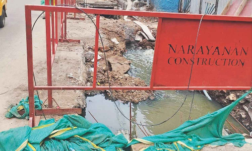 Chennai Citizen Connect: Residents of Old Washermenpet irked by slow pace of SWD work