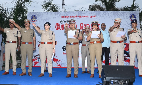 Avadi Police Commissionerate hosts massive anti-drug awareness marathon on International Day Against Drug Abuse
