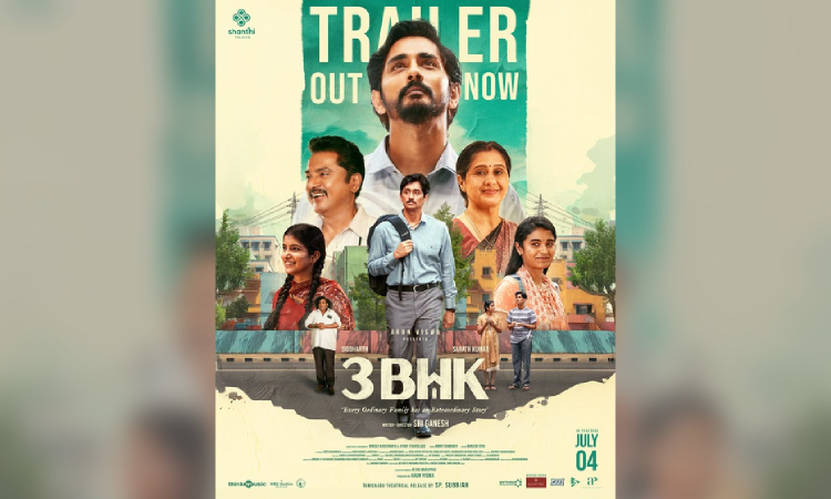 Trailer of Siddharths gripping family drama 3BHK released