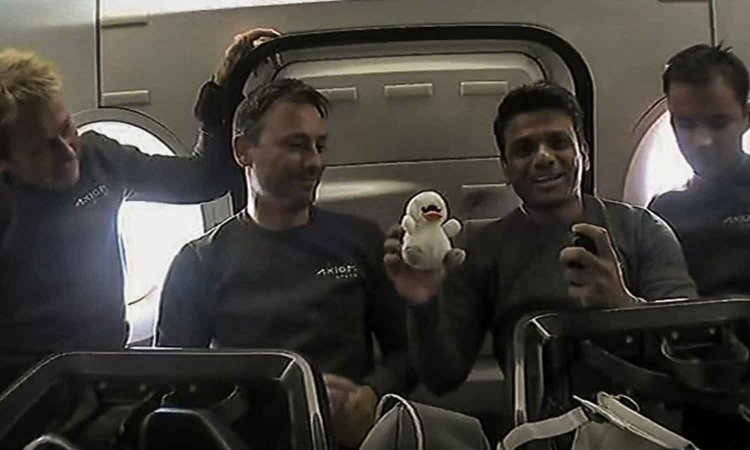 ZeroG indicator Joy fifth crew member of Axiom-4 mission