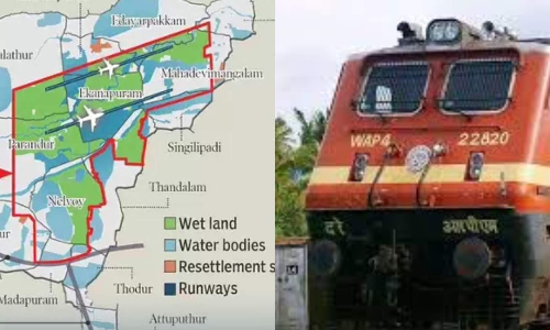 Railway station near Parandur greenfield airport under discussion, Minister says in Chennai