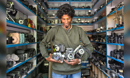 Inside Chennai Moore Markets decades-old vintage camera shop